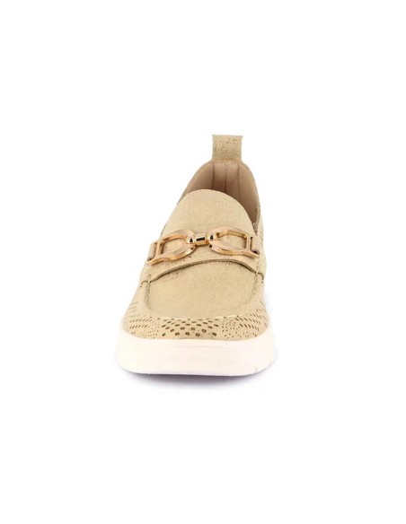 Grunland Sivi mocassino laserato super leggero